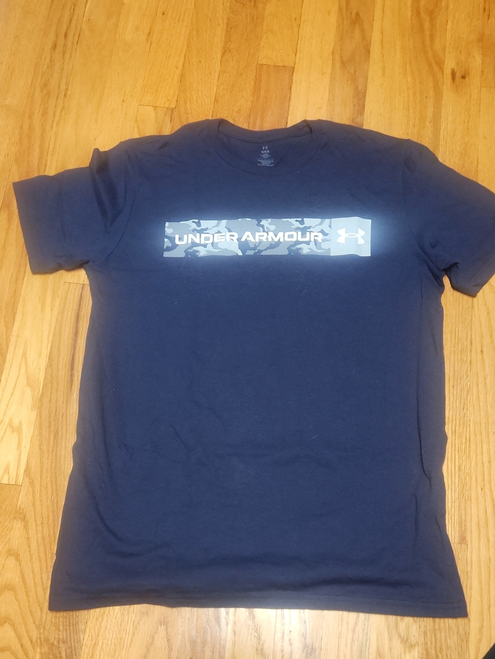 Under Armour Men's Navy Performance Logo T-Shirt, M, Like New